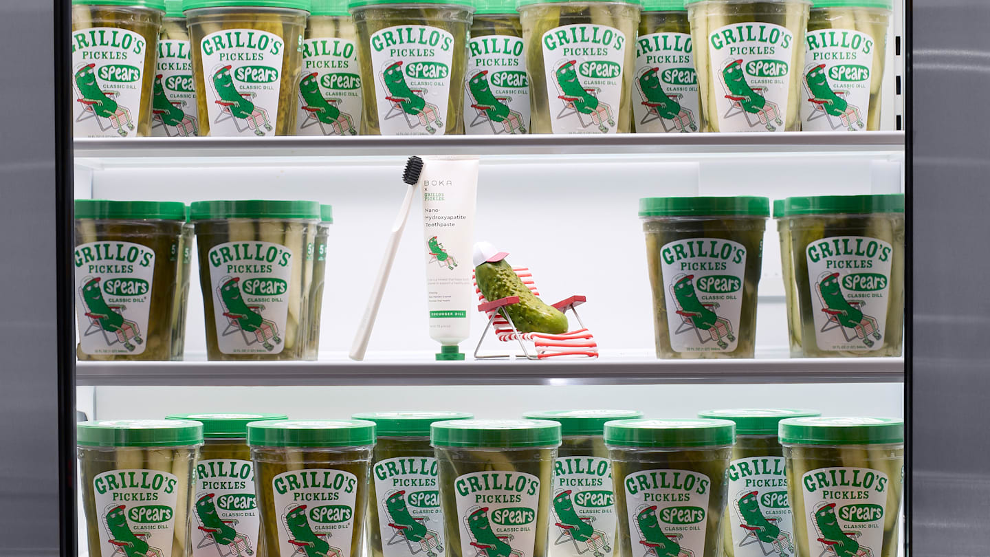 Grillo's Pickles และ Boka ร่วมมือกันสร้างยาสีฟันแตงกวาดิลล์