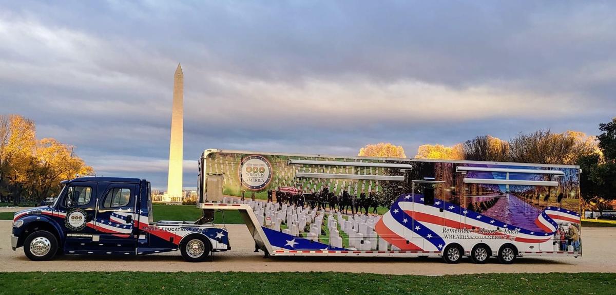 Wreaths Across America ประกาศกำหนดการทัวร์แห่งชาติประจำปี 2025 ของ Mobile Education Exhibit