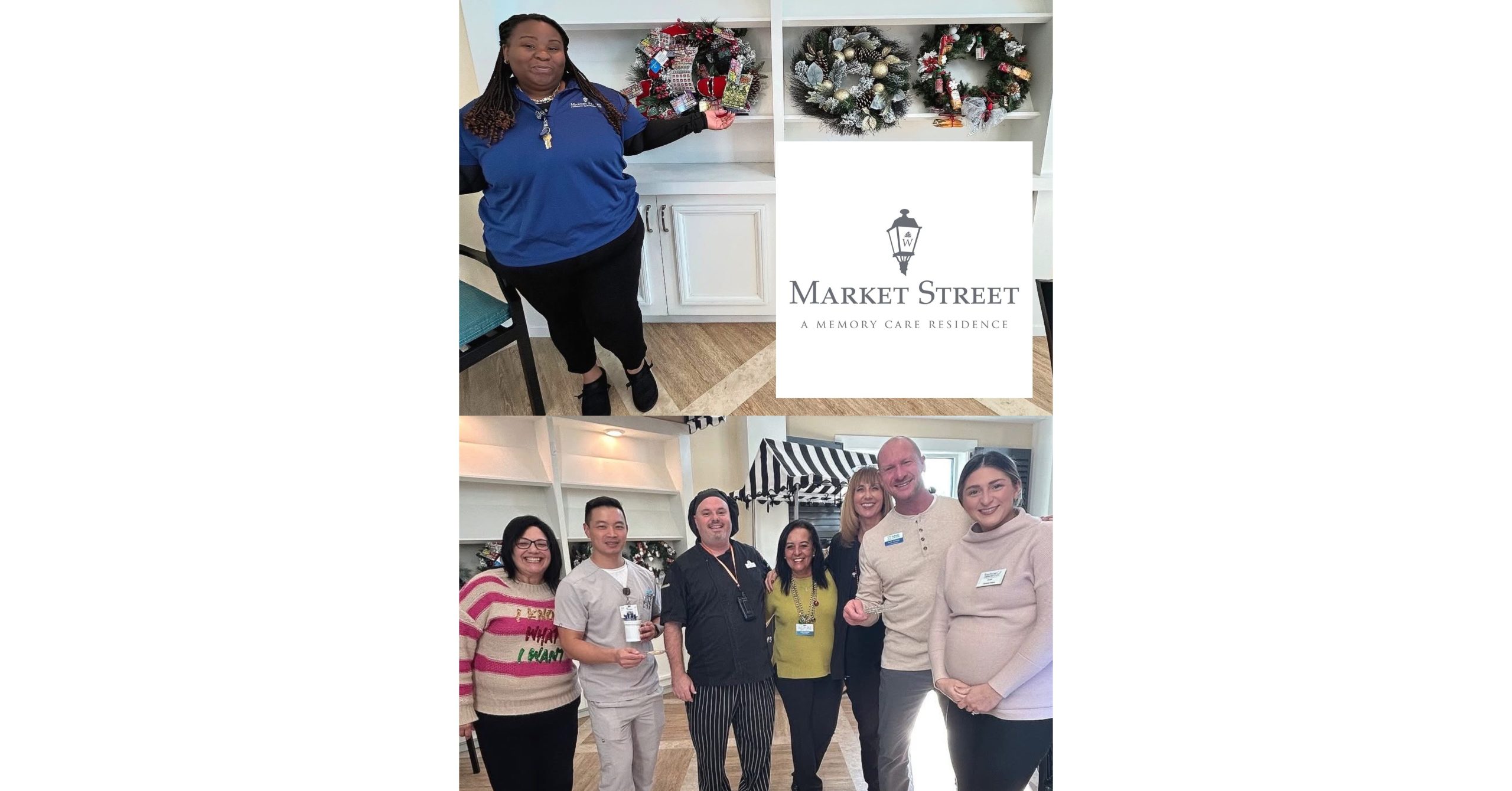 Market Street Memory Care Residence East Lake ตกแต่งห้องโถงเพื่อรับประโยชน์พวงหรีดทั่วอเมริกา