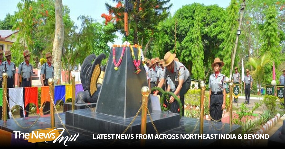Assam Rifles จัดพิธีวางพวงหรีดเพื่อเป็นเกียรติแก่ Rifleman Kalyan Kumar
